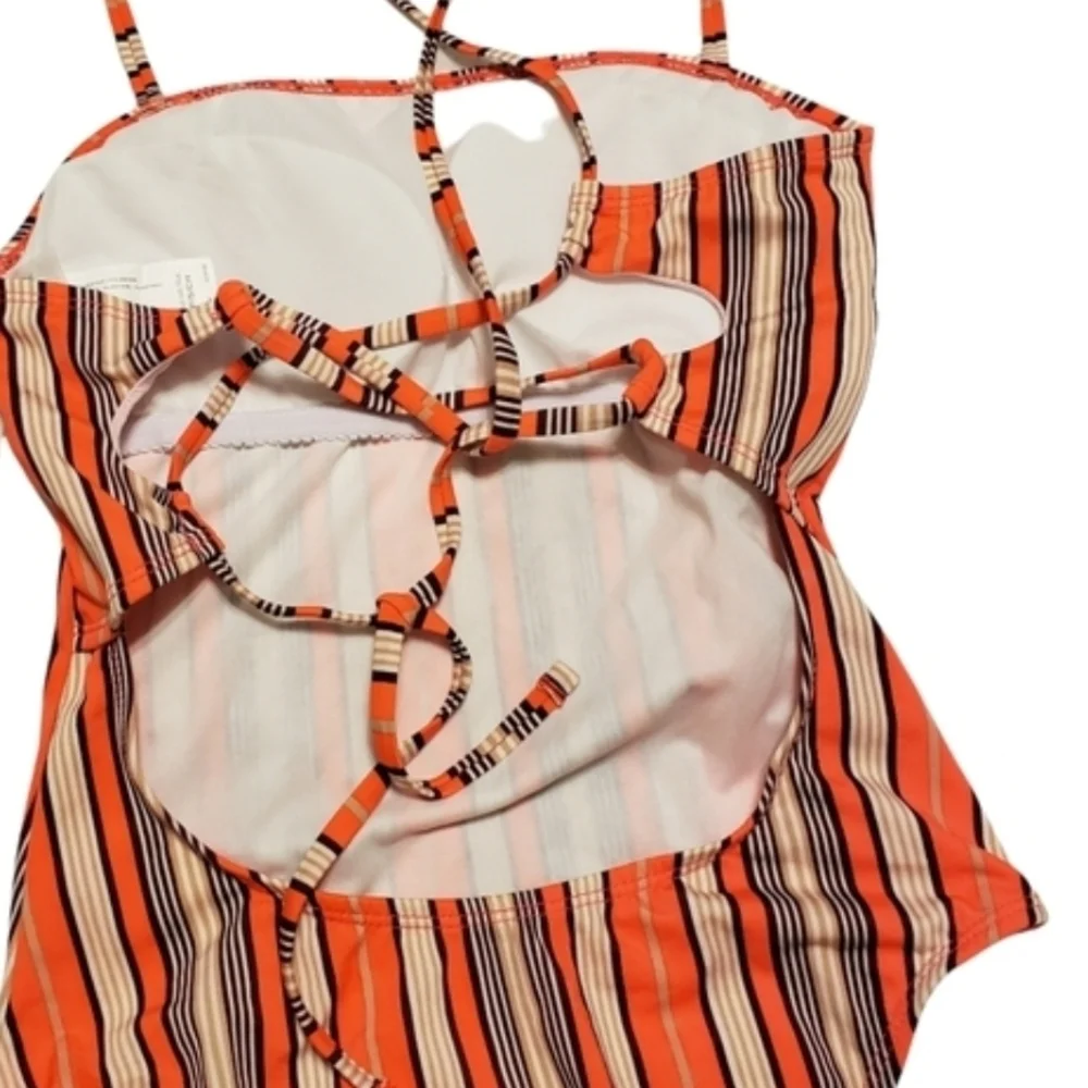 Hot Water One Piece  High Cut Swimsuit Juniors Size Med